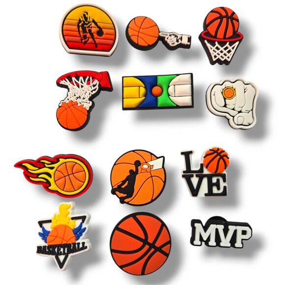 Unbranded Other - 12 Hoop Inspired Shoe Charms